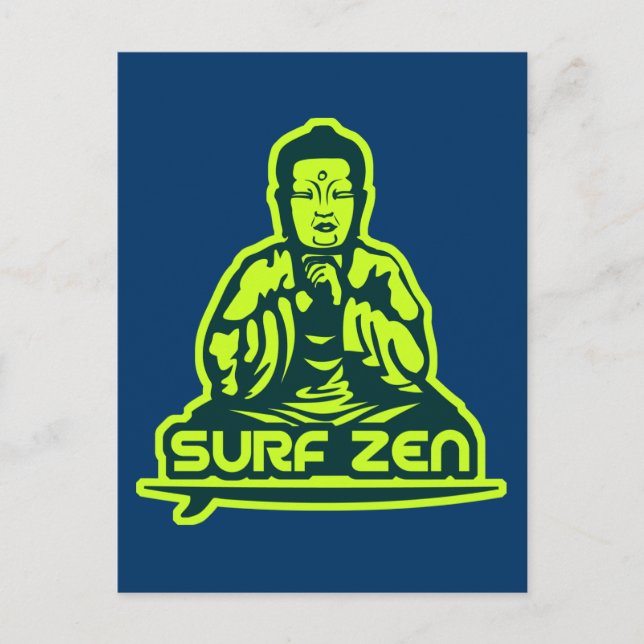 Surf Zen Postkarte (Vorderseite)