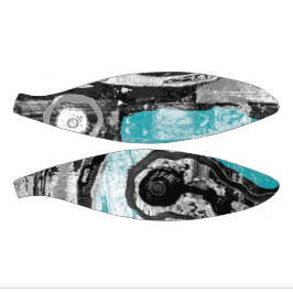 Surface Current – Abstract Flow & Structure Carbon Mini Basketball