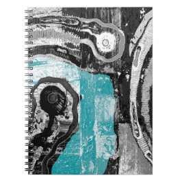 Surface Current – Abstract Flow & Structure Spiral Notizblock