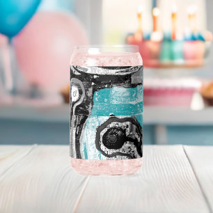 Surface Current – Trinkset aus Glas mit Fluss- un