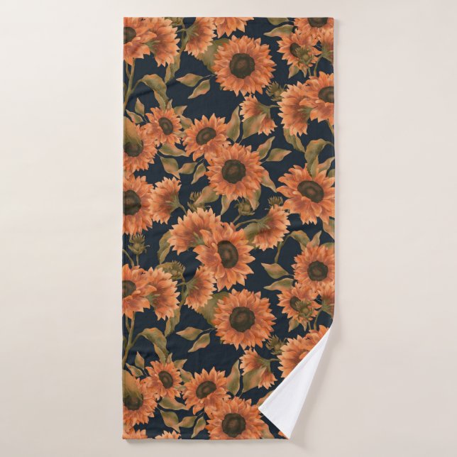 Surface Florale Motif-Mode Décoratif Tropical (Serviette de bain)