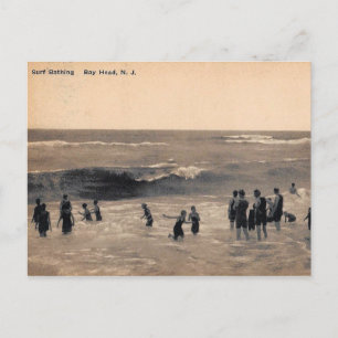 Surfbad, Bay Head NJ, Vintag Postkarte