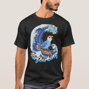 Surfbirne Parrot I Peach konfrontiert Blue Lovebir T-Shirt