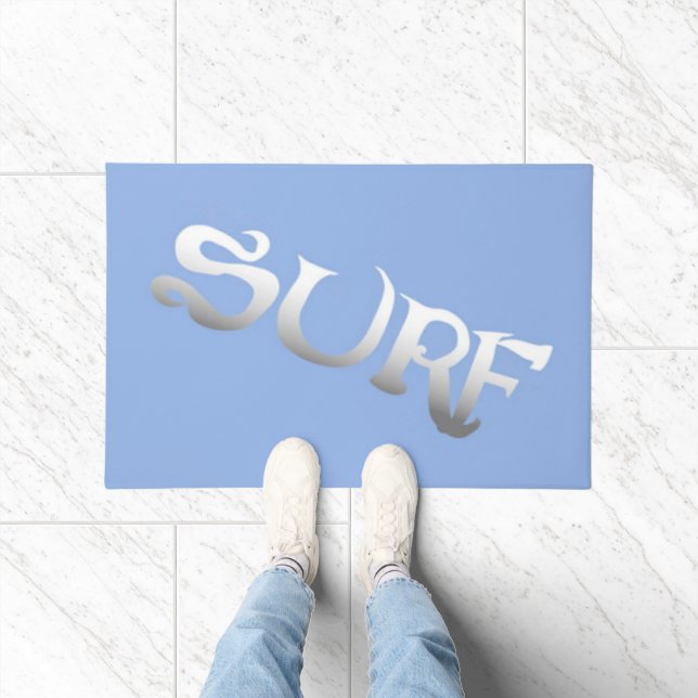 Surfblau getilgt Türmatte (Indoor)