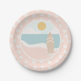 Surfboard Beach Baby Duschpapierplatte Pappteller
