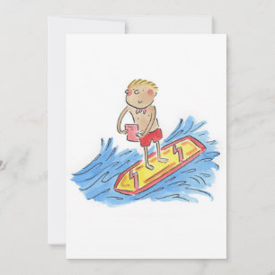 Surfboard-Rede Einladung