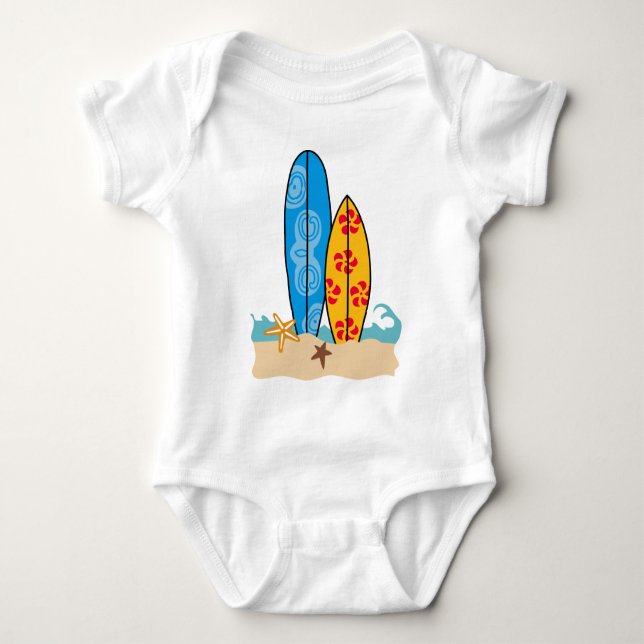 Surfboards Baby Strampler (Vorderseite)