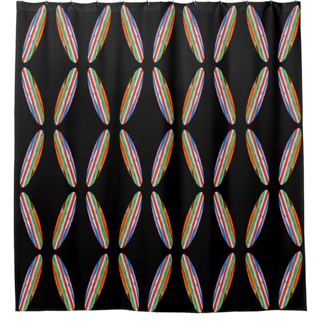 Surfboards Duschvorhang (Vorderseite)