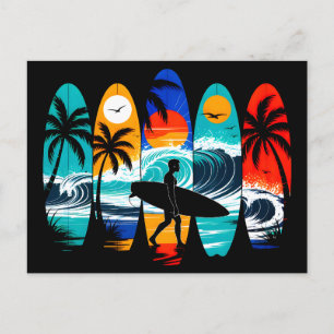 Surfboards Feiertagspostkarte