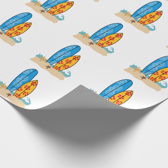 Surfboards Geschenkpapier (Ecke)