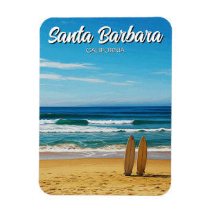 Surfboards in Santa Barbara Kalifornien Magnet