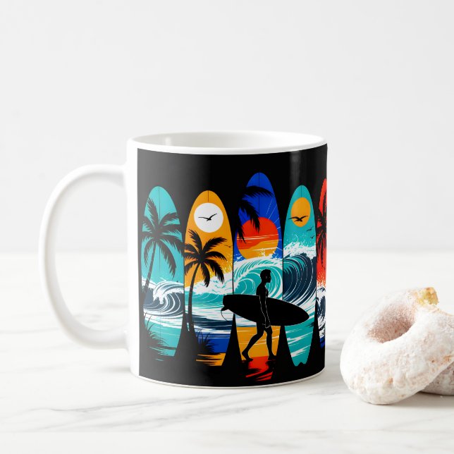 Surfboards Kaffeetasse (Mit Donut)