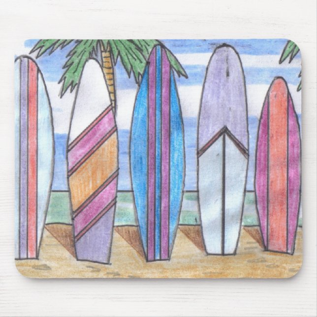 SURFBOARDS-Mauspad Mousepad (Vorne)