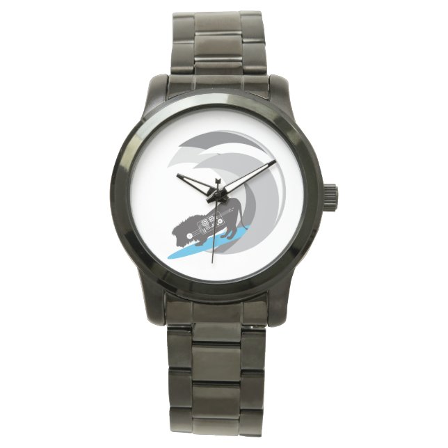 Surfbrett Armbanduhr (Vorderseite)
