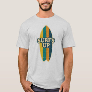 Surfbrett-Design im Retro T-Shirt