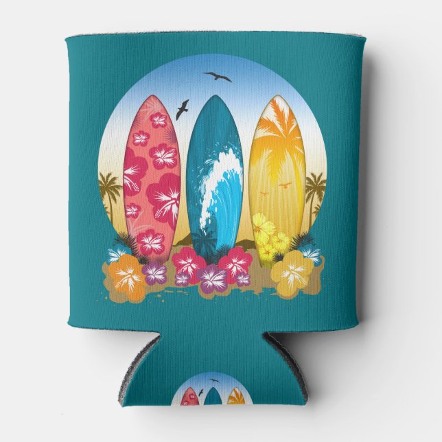 Surfbrett Dosenkühler (Vorderseite)