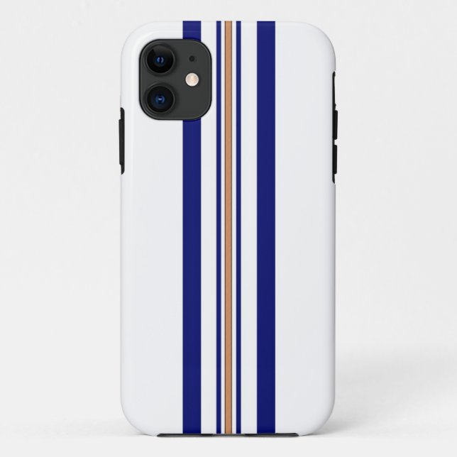 Surfbrett iPhone 5 Fall - blaue Streifen Case-Mate iPhone Hülle (Rückseite)