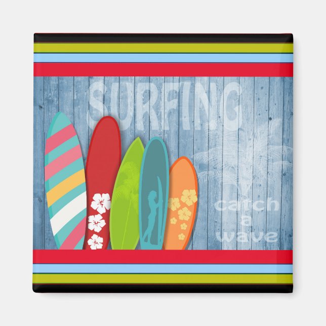 Surfbrett Magnet (Vorne)