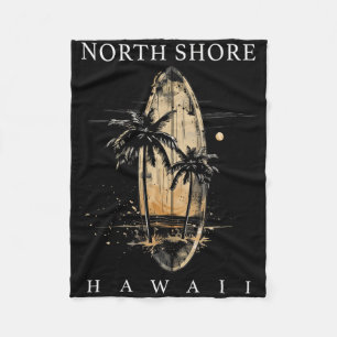 Surfbrett North Shore Hawaii Oahu Haleiwa Surfer Fleecedecke