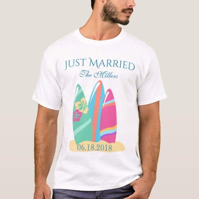 Surfbrett nur verheiratet T-Shirt (Vorderseite)