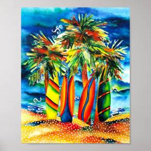 Surfbrett-Plakat Poster