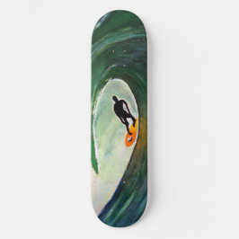 Surfbrett Silhouette Skate Design Skateboard