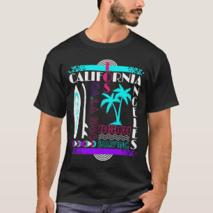 Surfbrett Strand California Retro Surfen Windsurfi T-Shirt