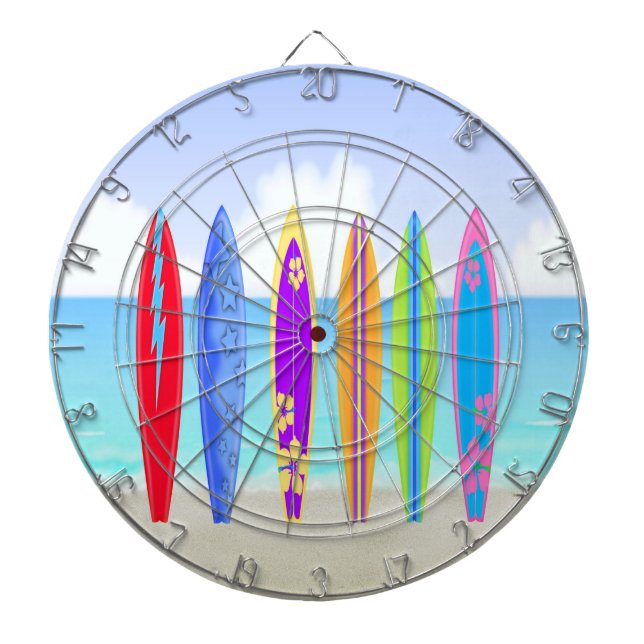 Surfbrett-Strand-Dartscheibe Dartscheibe (vorne)