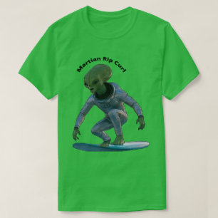 Surfbrett Surfbrett Weltraum Rafting a Wave URM T-Shirt