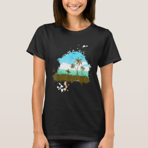 Surfbrett Surfer Fängt Die Besten Wellen Strandlie T-Shirt