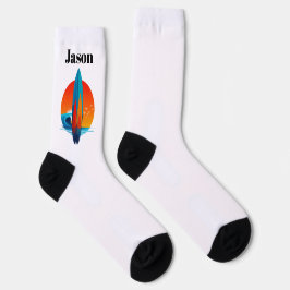 Surfbrett-Surfer-Socken Socken