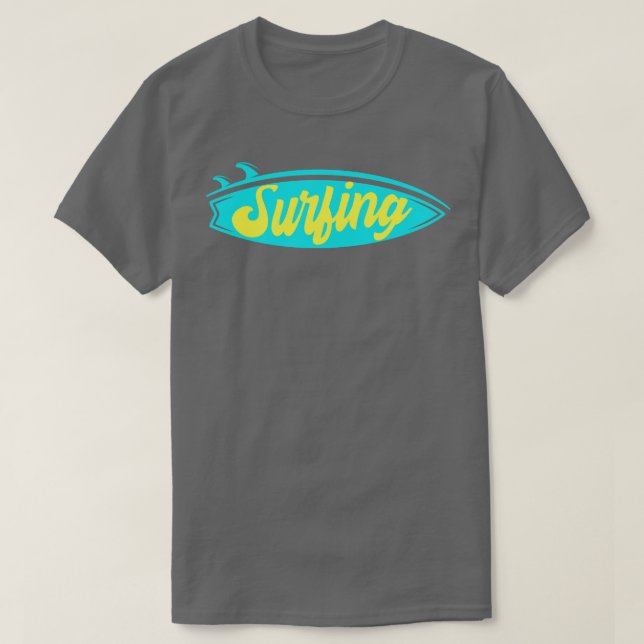 Surfbrett Surfer T-Shirt (Design vorne)