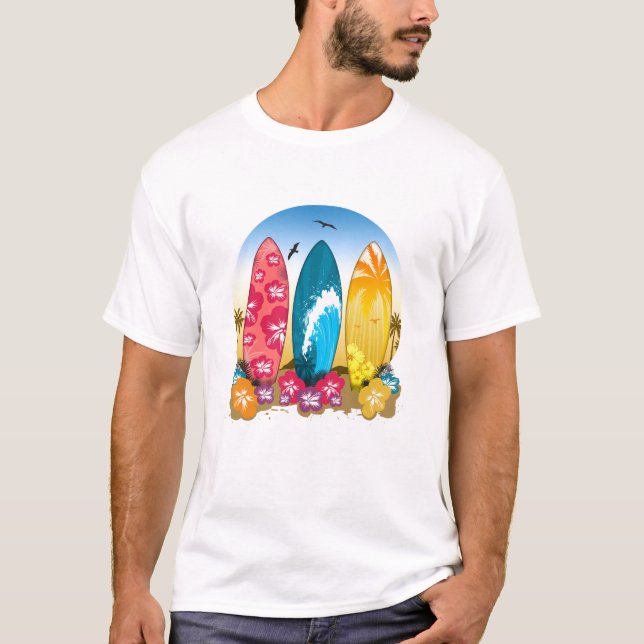 Surfbrett T-Shirt (Vorderseite)