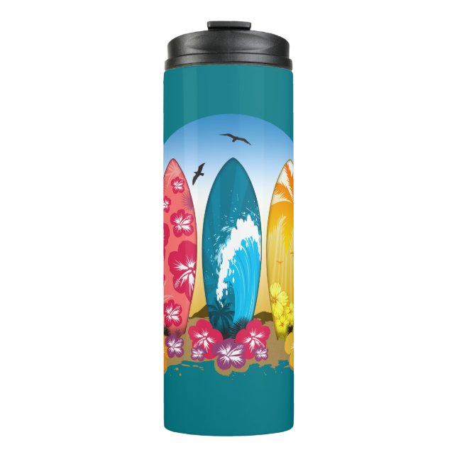 Surfbrett Thermosbecher (Vorderseite)