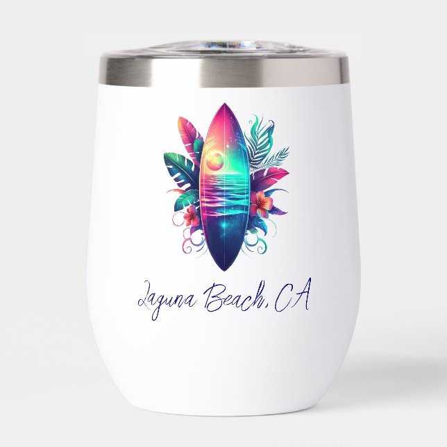Surfbrett Tropischer Strand- (Vorderseite)