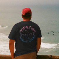 Surfbrett und Haifisch Funny Surfer Sommer
