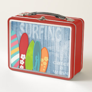 Surfbretter Metal Lunch Box