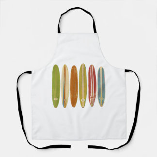 Surfbretter mit Longboard Vintag im Retro-Stil Schürze