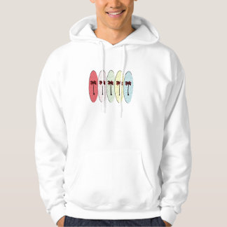 Surfbretter mit Palmen Hoodie