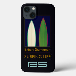 Surfbretter personalisiert zum Thema Surfen iPhone 13 Hülle