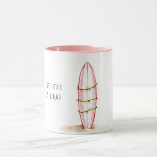 Surfbretter Strandlichter Tasse