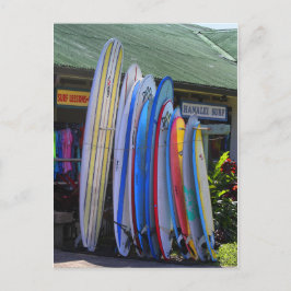 Surfbretter zu vermieten in Hanalei, Kauai Postkarte