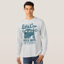 Surfcamp Pazifische Wave bedeutet ins Shirt