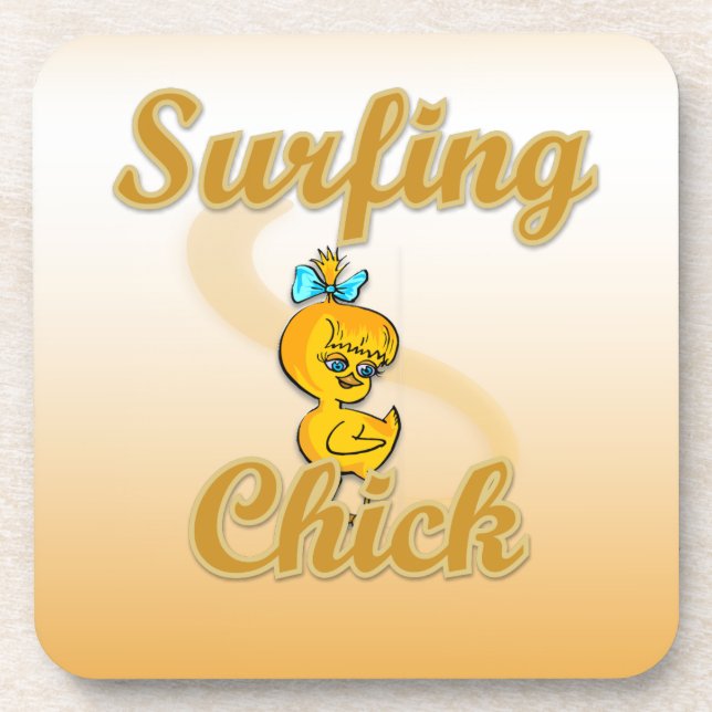Surfchick Untersetzer (Vorderseite)