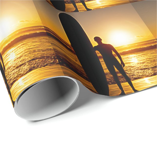 Surfen 8 Wrapping Paper Geschenkpapier (Rolleneckpunkt)