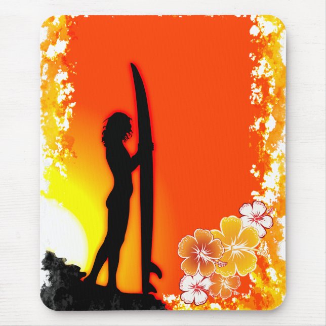 Surfen 9 Mousepad (Vorne)