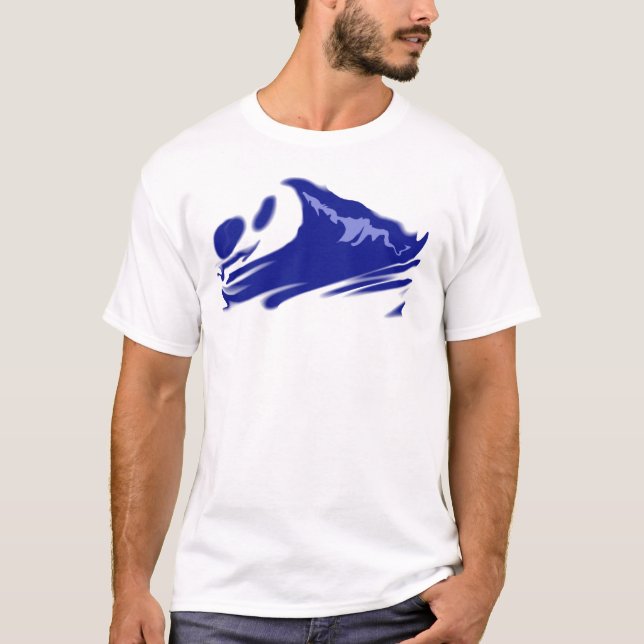 Surfen - abstrakt T-Shirt (Vorderseite)