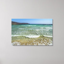 Surfen am Elafonisi Beach - Europa, Griechenland, Leinwanddruck