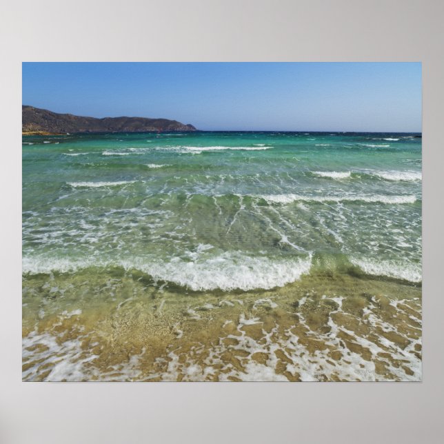 Surfen am Elafonisi Beach - Europa, Griechenland, Poster (Vorne)