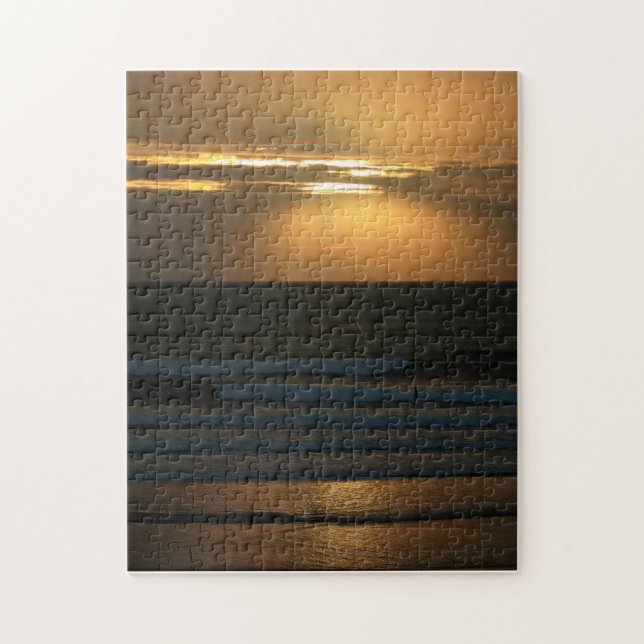 Surfen am Sonnenuntergang an Polzeath Puzzlen (Vertikal)